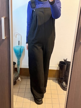 「アイテム（オールインワン・サロペット）」を使った、ぬとさん（骨格ナチュラル・レディース・160cm）の秋コーディネート