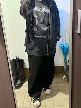 「アイテム（スウェットパンツ）」を使った、ぬとさん（レディース・160cm）の秋コーディネート
