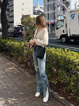 Rionaさん（レディース・159cm）の春コーディネート