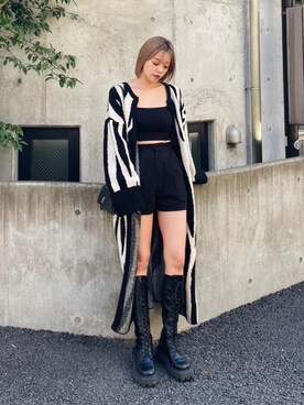 Rionaさん（レディース・159cm）の秋コーディネート