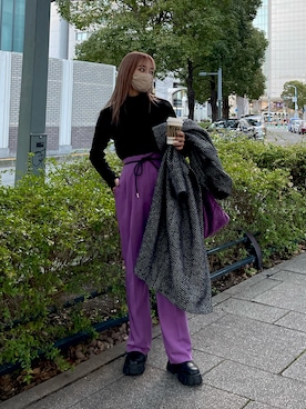 Rionaさん（レディース・159cm）の冬コーディネート