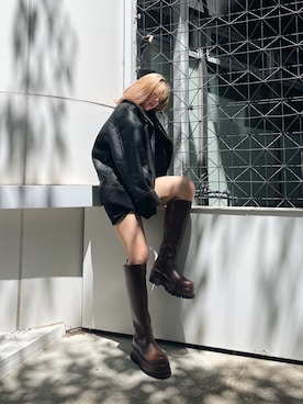 「アツいコーデ全部見せ」｜「アイテム（ブルゾン）」を使った、Rionaさん（レディース・159cm）の夏コーディネート