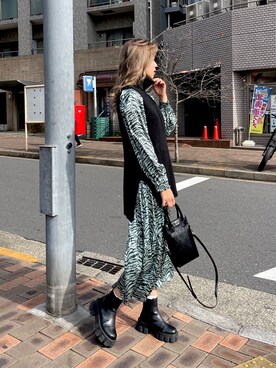 Rionaさん（レディース・159cm）の冬コーディネート