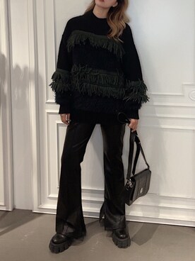 Rionaさん（レディース・159cm）の冬コーディネート