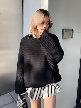 Rionaさん（レディース・159cm）の冬コーディネート