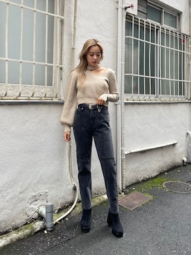 Rionaさん（レディース・159cm）の秋コーディネート