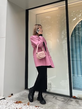 Rionaさん（レディース・159cm）の冬コーディネート