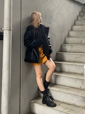 Rionaさん（レディース・159cm）の秋コーディネート