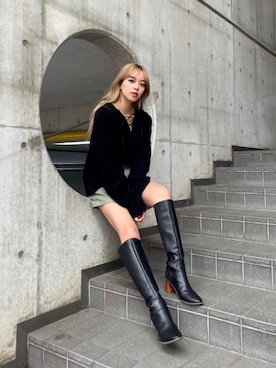 Rionaさん（レディース・159cm）の秋コーディネート