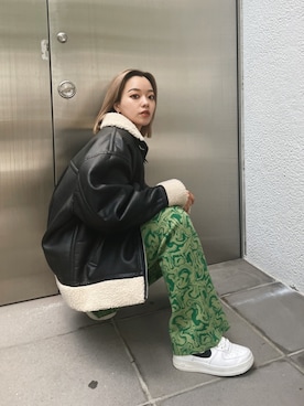 Rionaさん（レディース・159cm）の冬コーディネート