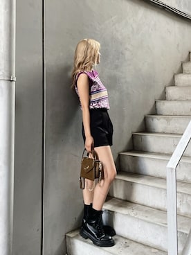 Rionaさん（レディース・159cm）の夏コーディネート