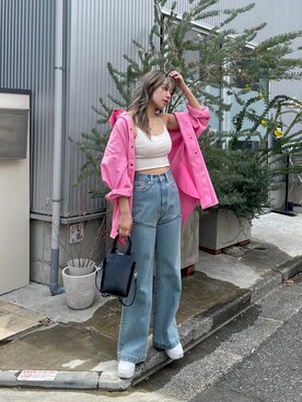 Rionaさん（レディース・159cm）の春コーディネート