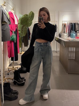 Rionaさん（レディース・159cm）の秋コーディネート