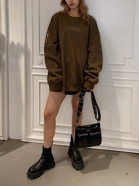 Rionaさん（レディース・159cm）の冬コーディネート