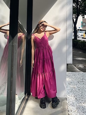 Rionaさん（レディース・159cm）の夏コーディネート