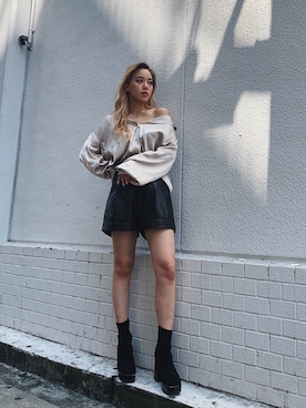 Rionaさん（レディース・159cm）の夏コーディネート