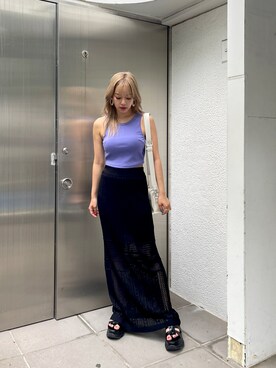 Rionaさん（レディース・159cm）の夏コーディネート
