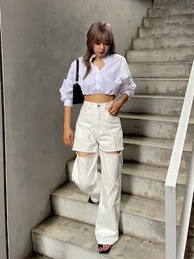 Rionaさん（レディース・159cm）の夏コーディネート