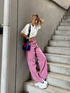 Rionaさん（レディース・159cm）の夏コーディネート