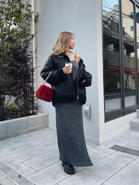 Rionaさん(レディース・159cm)の冬コーディネート