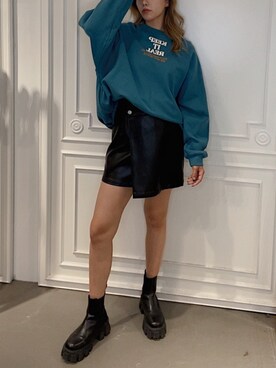 Rionaさん（レディース・159cm）の冬コーディネート