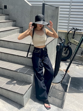 Rionaさん（レディース・159cm）の夏コーディネート