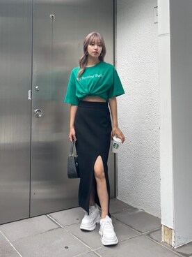 Rionaさん（レディース・159cm）の夏コーディネート