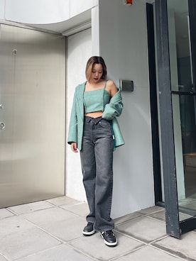 Rionaさん（レディース・159cm）の冬コーディネート