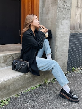 Rionaさん（レディース・159cm）の秋コーディネート