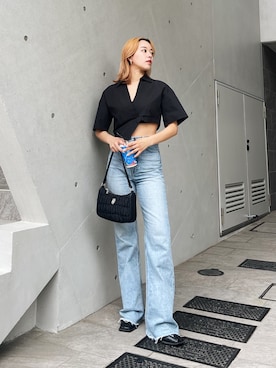 Rionaさん（レディース・159cm）の夏コーディネート