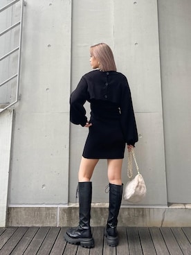 Rionaさん（レディース・159cm）の冬コーディネート