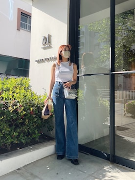 Rionaさん（レディース・159cm）の春コーディネート