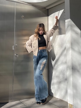 Rionaさん（レディース・159cm）の冬コーディネート