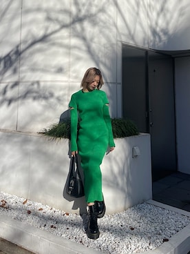 Rionaさん（レディース・159cm）の冬コーディネート