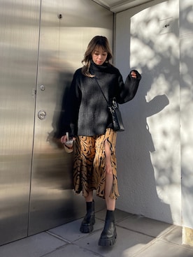 Rionaさん（レディース・159cm）の秋コーディネート