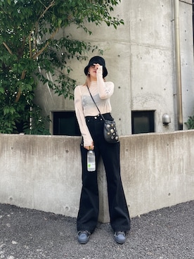 Rionaさん（レディース・159cm）の秋コーディネート