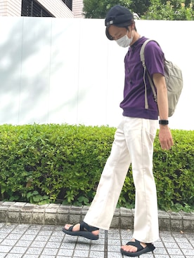 「GLOSTER（グロスター）のアイテム（帽子）」を使った、すけさん（メンズ・176cm）の夏コーディネート