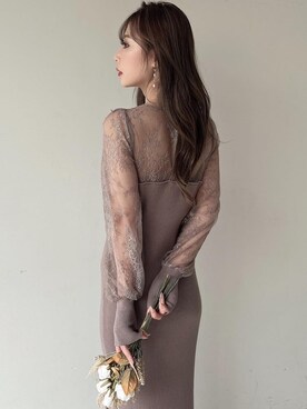 「RESEXXY（リゼクシー）のハイヒールスタッズパンプス（パンプス）」を使った、mikaさん（レディース・155cm）の秋コーディネート