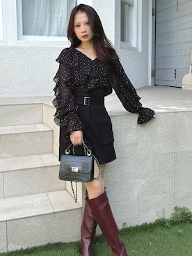 mikaさん（レディース・155cm）の秋コーディネート