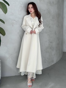 フィットアンドフレアトレンチコート｜マーキュリーデュオ