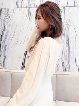 「RESEXXY（リゼクシー）のスタッズピンヒールパンプス（パンプス）」を使った、mikaさん（レディース・155cm）の冬コーディネート