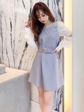 「RESEXXY（リゼクシー）のスタッズピンヒールパンプス（パンプス）」を使った、mikaさん（レディース・155cm）の冬コーディネート