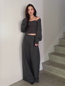 「MERCURYDUO（マーキュリーデュオ）のアイテム」を使った、mikaさん（レディース・155cm）の夏コーディネート