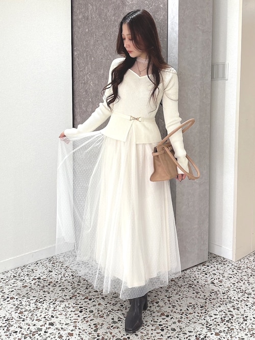 ゴートゥーハリウッド ユラユラドッキングワンピース 白 オフホワイト 01 ゴートゥーハリウッド ユラユラドッキングワンピース 白 オフホワイト