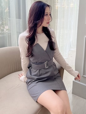 mikaさん（レディース・155cm）の冬コーディネート