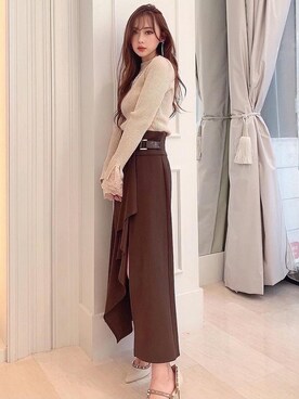 mikaさん（レディース・155cm）の冬コーディネート