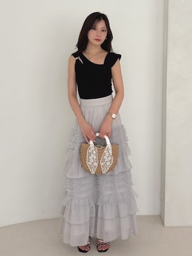 mikaさん（レディース・155cm）の春コーディネート