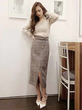 mikaさん（レディース・155cm）の冬コーディネート