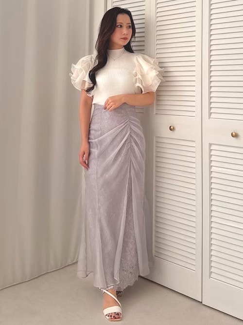 シアーレイヤードマーメイドスカート