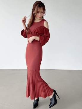 「アイテム（ブーティ）」を使った、mikaさん（レディース・155cm）の夏コーディネート